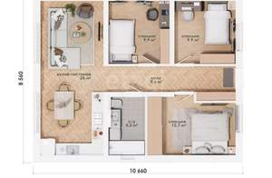 Дом 73м², 1-этажный, участок 9 сот.