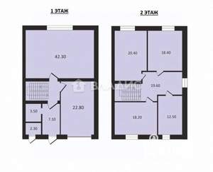 Таунхаус 175м², 2-этажный, участок 4 сот.  