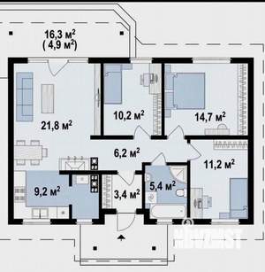 Дом 110м², 2-этажный, участок 5 сот.  