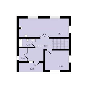 Дом 143м&sup2;, 2-этажный, участок 9 сот.  