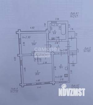 Дом 60м², 1-этажный, участок 7 сот.  
