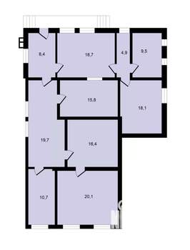 Дом 162м², 2-этажный, участок 14 сот.  