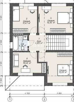 Дом 154м², 2-этажный, участок 5 сот.  