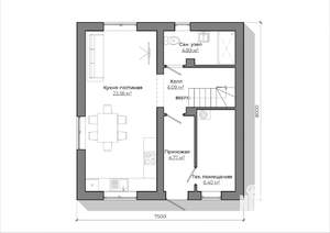 Дом 120м², 2-этажный, участок 7 сот.  
