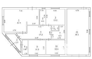 Коттедж 165м², 1-этажный, участок 12 сот.  