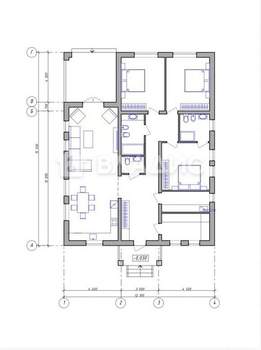 Дом 177м&sup2;, 1-этажный, участок 8 сот.  