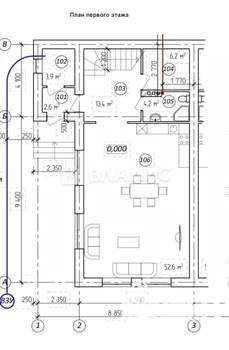 Таунхаус 156м², 2-этажный, участок 6 сот.  