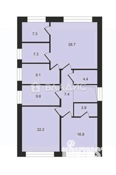 Дом 240м², 2-этажный, участок 8 сот.  