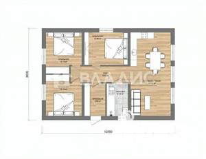 Дом 90м&sup2;, 1-этажный, участок 13 сот.  