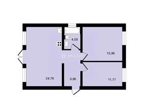 Коттедж 101м², 1-этажный, участок 10 сот.  