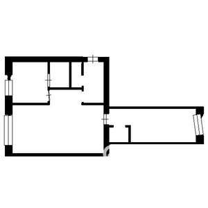 2-к квартира, на длительный срок, 45м2, 5/5 этаж