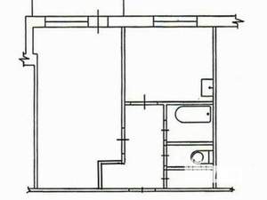 1-к квартира, на длительный срок, 30м2, 5/5 этаж