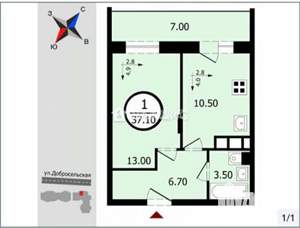 1-к квартира, на длительный срок, 37м2, 16/17 этаж