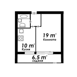 2-к квартира, на длительный срок, 38м2, 5/12 этаж