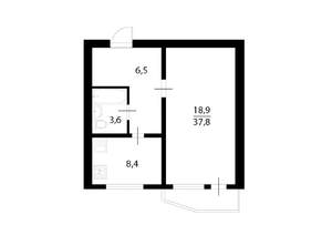 1-к квартира, на длительный срок, 40м2, 7/9 этаж