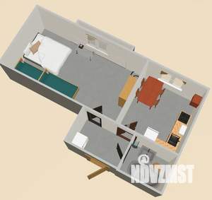 1-к квартира, посуточно, 41м2, 3/3 этаж