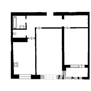 2-к квартира, на длительный срок, 57м2, 4/9 этаж