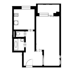 1-к квартира, на длительный срок, 40м2, 3/9 этаж