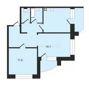 2-к квартира, на длительный срок, 54м2, 12/14 этаж