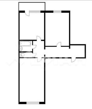 2-к квартира, на длительный срок, 52м2, 2/9 этаж