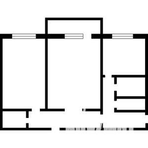 2-к квартира, на длительный срок, 56м2, 3/3 этаж