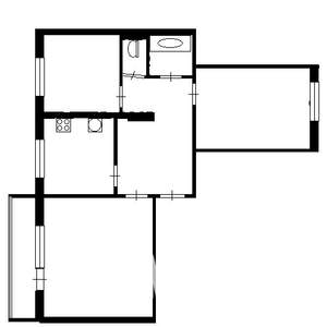 3-к квартира, на длительный срок, 63м2, 1/5 этаж