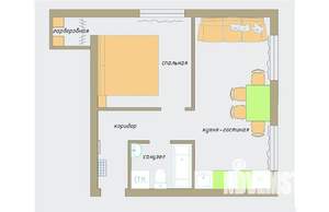 1-к квартира, посуточно, 36м2, 3/5 этаж
