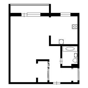 1-к квартира, на длительный срок, 34м2, 6/12 этаж