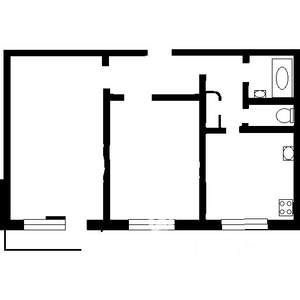 2-к квартира, на длительный срок, 54м2, 2/5 этаж