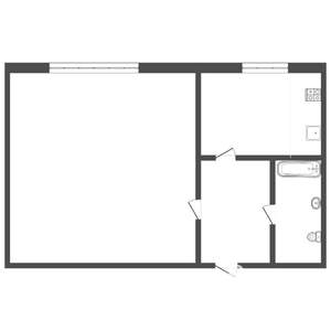 1-к квартира, на длительный срок, 41м2, 7/9 этаж