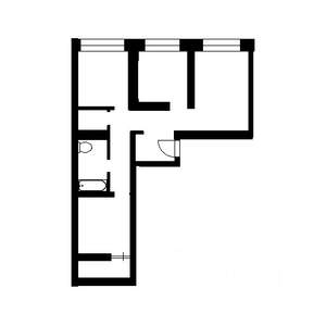 1-к квартира, на длительный срок, 34м2, 1/5 этаж