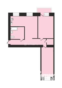 3-к квартира, на длительный срок, 57м2, 3/5 этаж