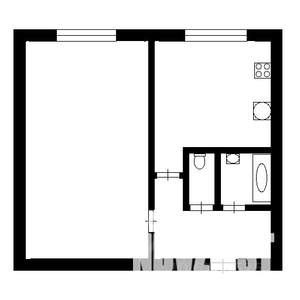 1-к квартира, на длительный срок, 31м2, 1/5 этаж