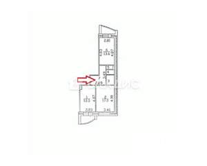 2-к квартира, на длительный срок, 56м2, 9/10 этаж