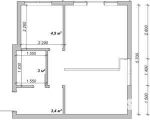 2-к квартира, посуточно, 33м2, 5/5 этаж