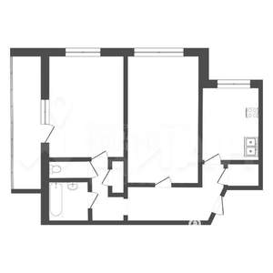 2-к квартира, на длительный срок, 60м2, 4/5 этаж