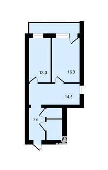 2-к квартира, на длительный срок, 60м2, 2/10 этаж