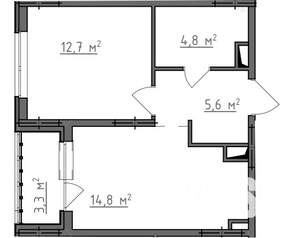 1-к квартира, вторичка, 40м2, 8/9 этаж