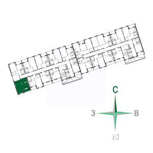 1-к квартира, вторичка, 37м2, 12/17 этаж