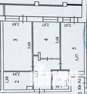 2-к квартира, вторичка, 51м2, 10/19 этаж