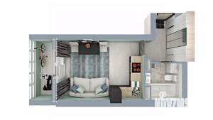 Студия квартира, вторичка, 27м2, 2/17 этаж