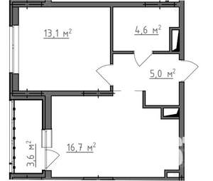 1-к квартира, вторичка, 41м2, 9/9 этаж