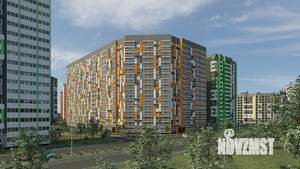 1-к квартира, строящийся дом, 38м2, 4/17 этаж