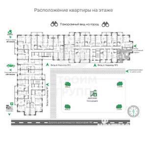 2-к квартира, вторичка, 62м2, 10/17 этаж