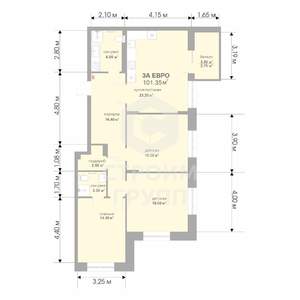 3-к квартира, вторичка, 101м2, 12/17 этаж
