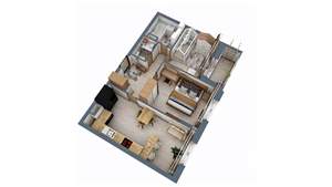 2-к квартира, строящийся дом, 58м2, 9/17 этаж