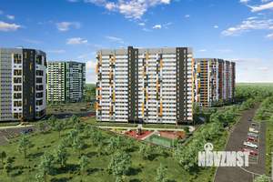 1-к квартира, строящийся дом, 38м2, 13/17 этаж