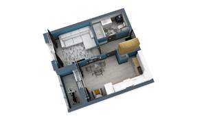 1-к квартира, сданный дом, 38м2, 17/17 этаж