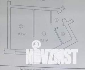 1-к квартира, вторичка, 41м2, 9/12 этаж