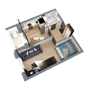 1-к квартира, вторичка, 38м2, 12/17 этаж